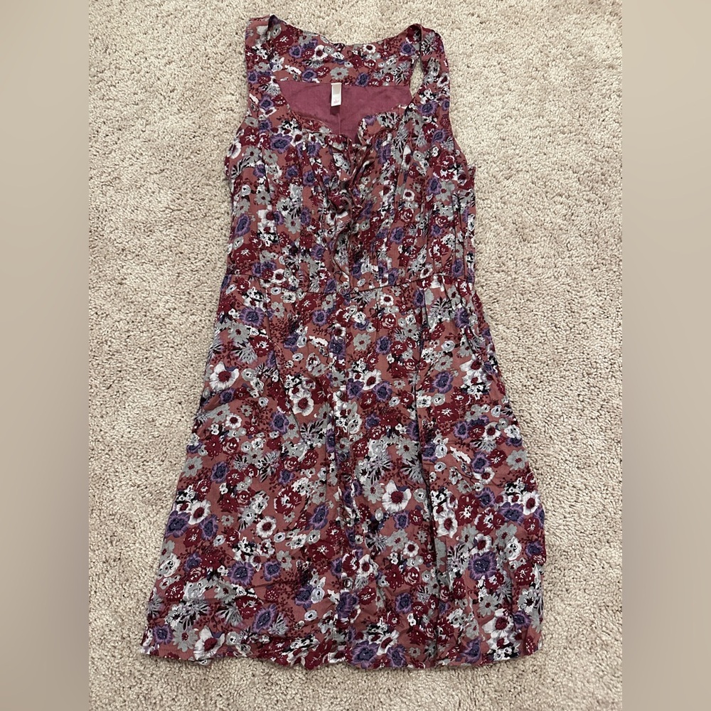 Purple floral dress
